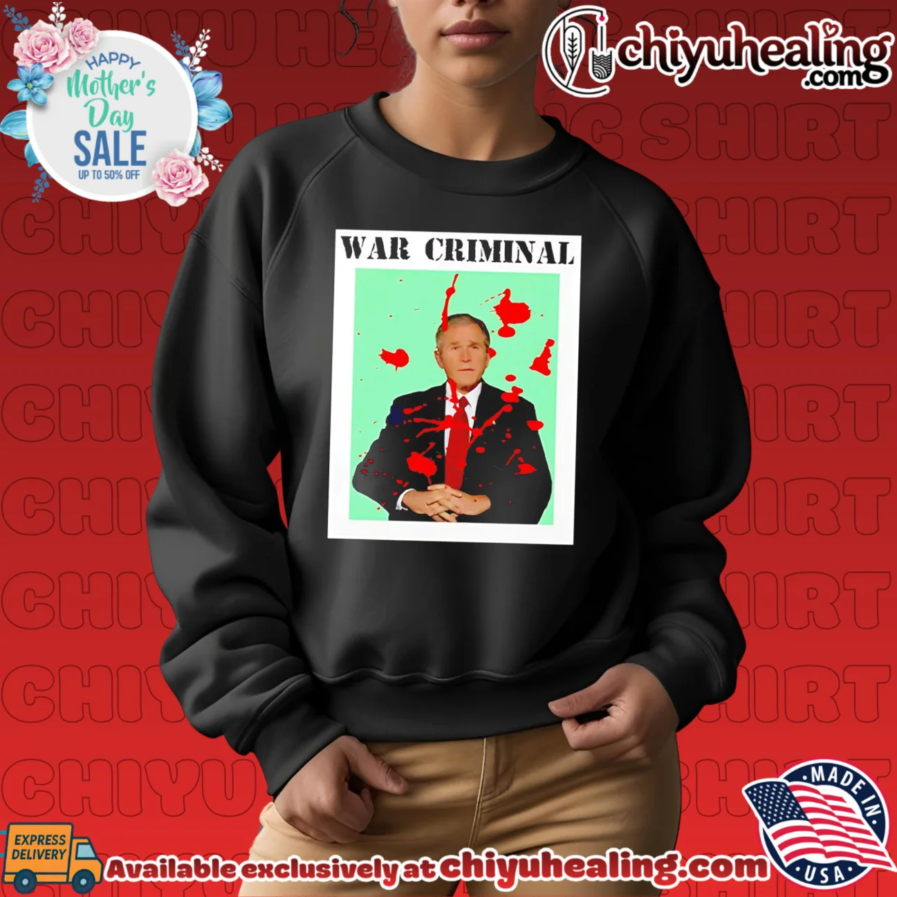 George W Bush War Criminal Shirt limited shirt & hoodie | Gift Idea 2026 George W Bush War Criminal Shirt