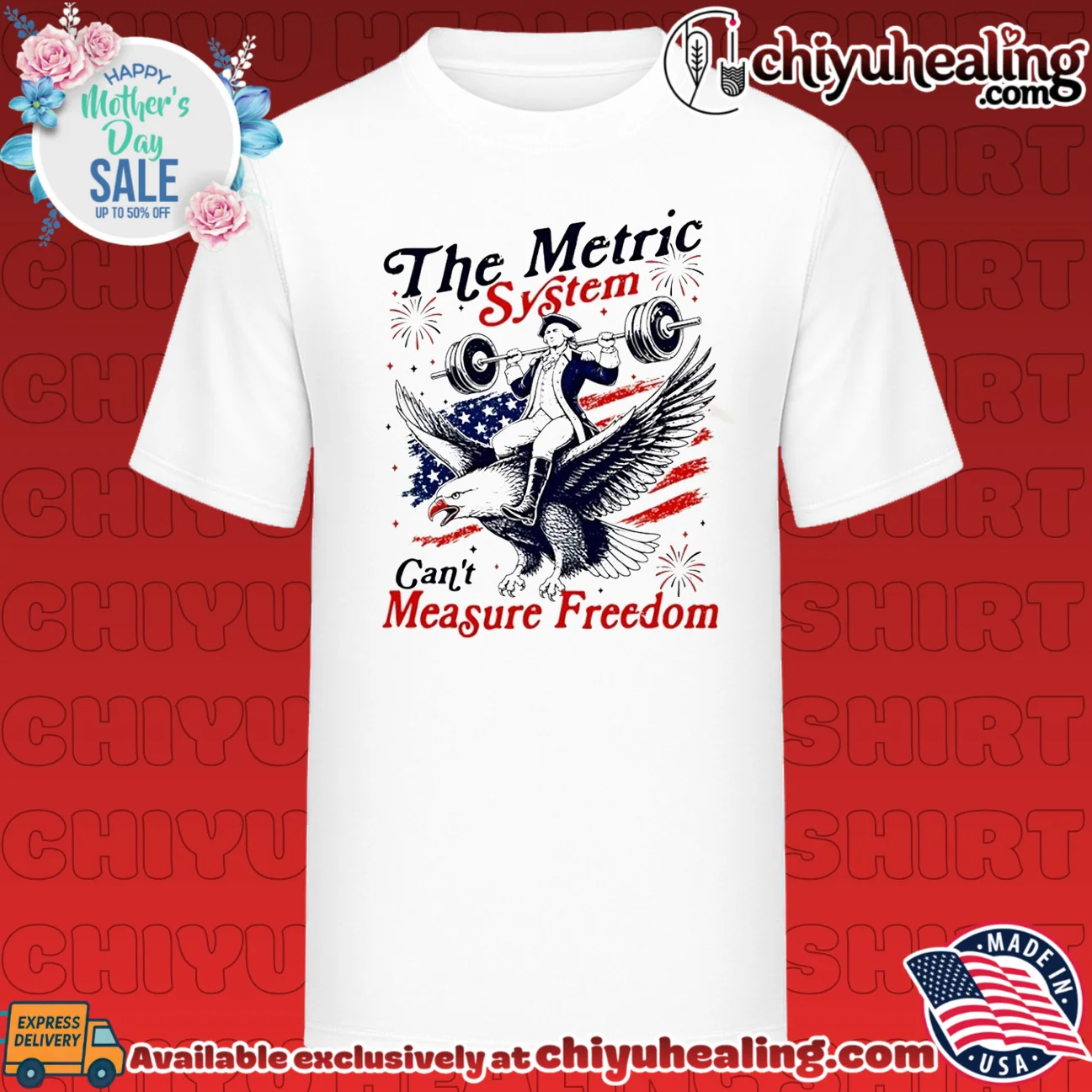 George Washington The Metric System Can't Measure Freedom 250th 4th of July shirt & hoodie