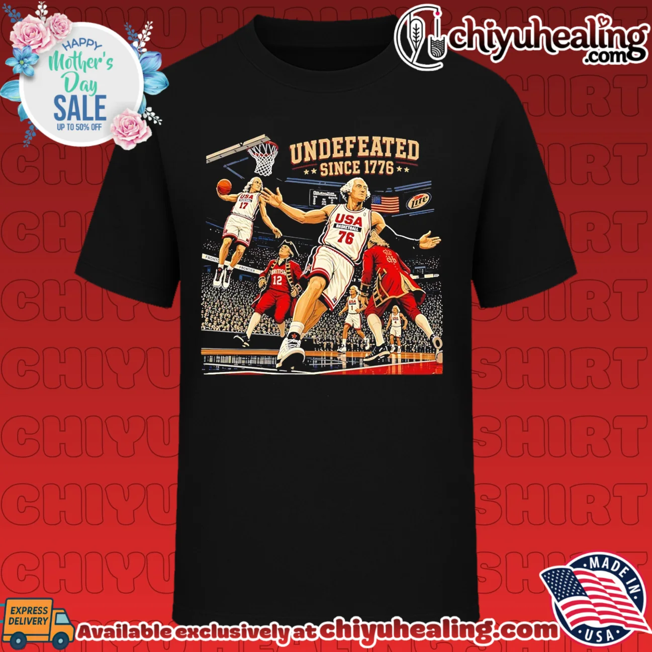 George Washington Undefeated Since 1776 Basketball shirt & hoodie