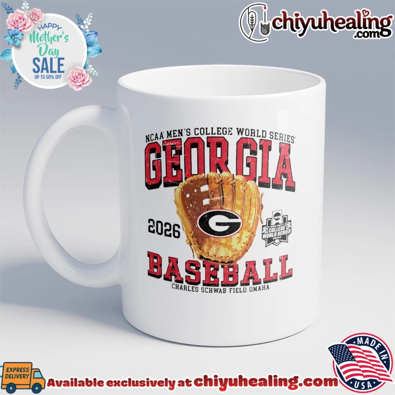 Georgia Bulldogs 2026 College World Series Omaha Bound Glove classic shirt iconic shirt & hoodie | IP Merchandise Georgia Bulldogs 2026 College World Series Omaha Bound Glove classic shirt