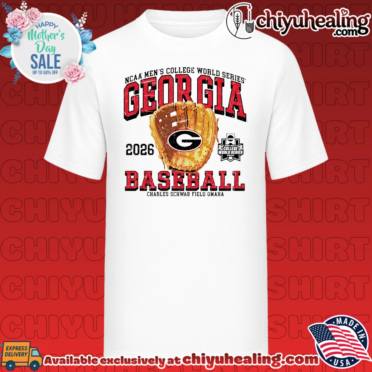 Georgia Bulldogs 2026 College World Series Omaha Bound Glove classic shirt