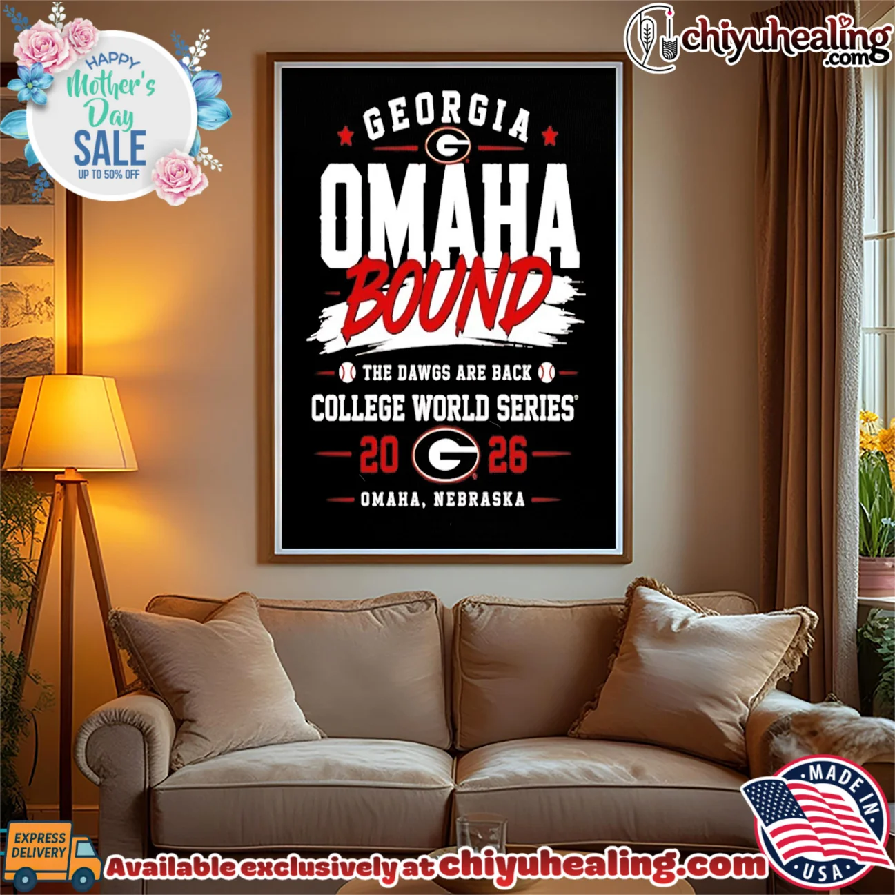Georgia Bulldogs Back to Omaha 2026 NCAA Baseball Men's College World Series shirt essential shirt & hoodie - New Arrival Georgia Bulldogs Back to Omaha 2026 NCAA Baseball Men's College World Series shirt