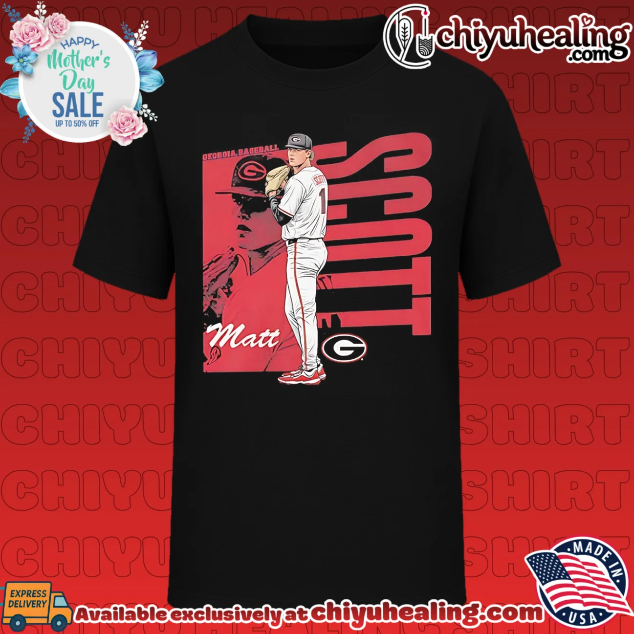 Georgia Bulldogs Matt Scott posing vintage shirt & hoodie