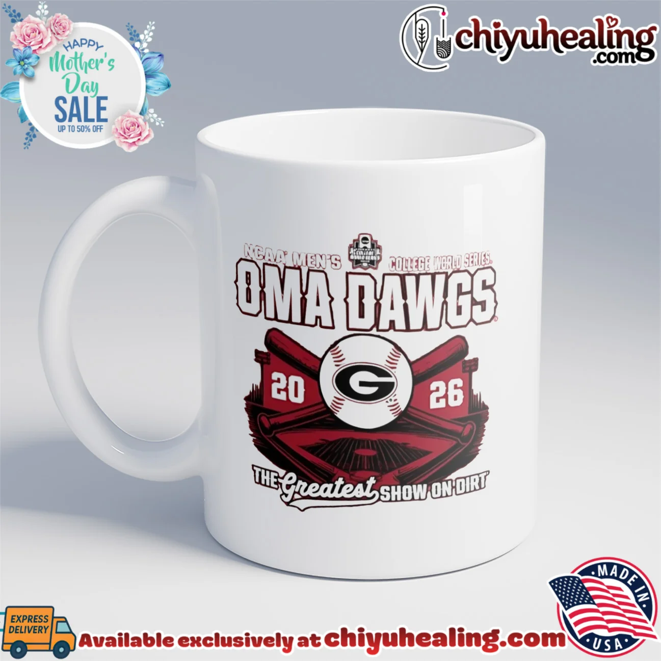 Georgia Bulldogs Oma Dawgs 2026 College World Series The Greatest show on dirt shirt grail shirt & hoodie | Official Style Drop Georgia Bulldogs Oma Dawgs 2026 College World Series The Greatest show on dirt shirt