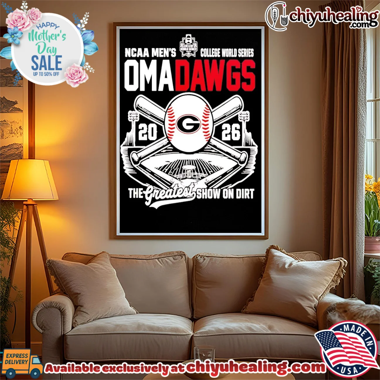 Georgia Bulldogs Omadawgs 2026 NCAA Baseball Men's College World Series shirt ultimate shirt & hoodie - The Fan Collection Georgia Bulldogs Omadawgs 2026 NCAA Baseball Men's College World Series shirt