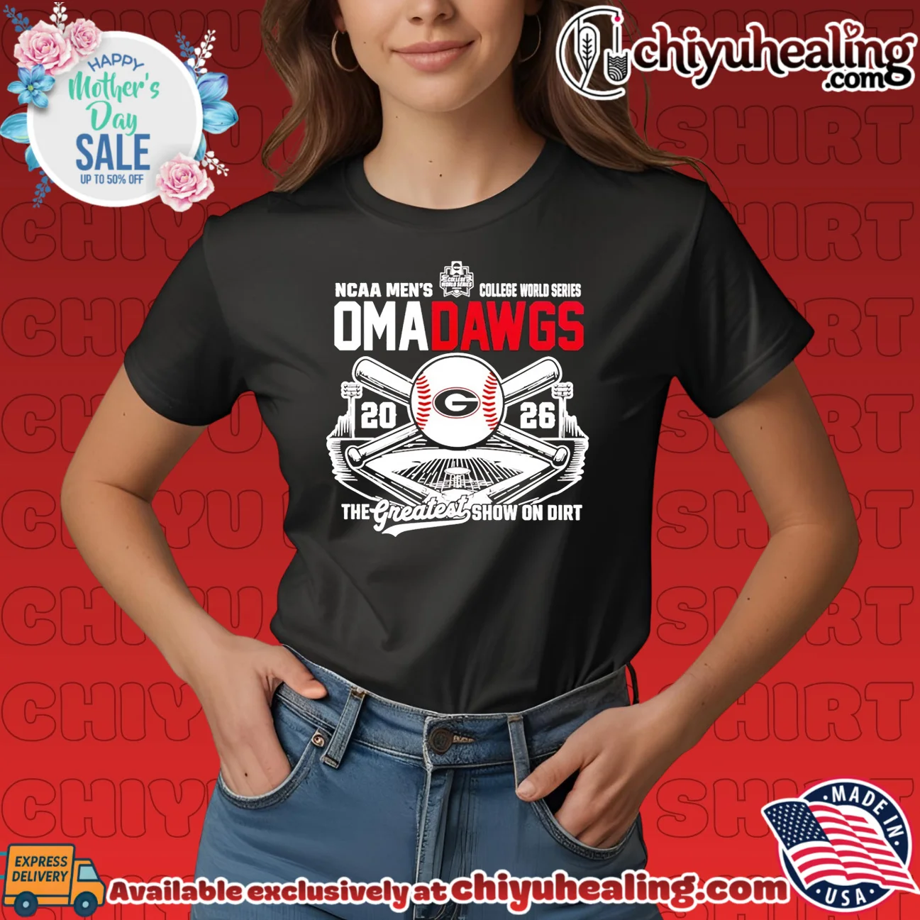 Georgia Bulldogs Omadawgs 2026 NCAA Baseball Men's College World Series shirt ultimate shirt & hoodie - The Fan Collection Georgia Bulldogs Omadawgs 2026 NCAA Baseball Men's College World Series shirt