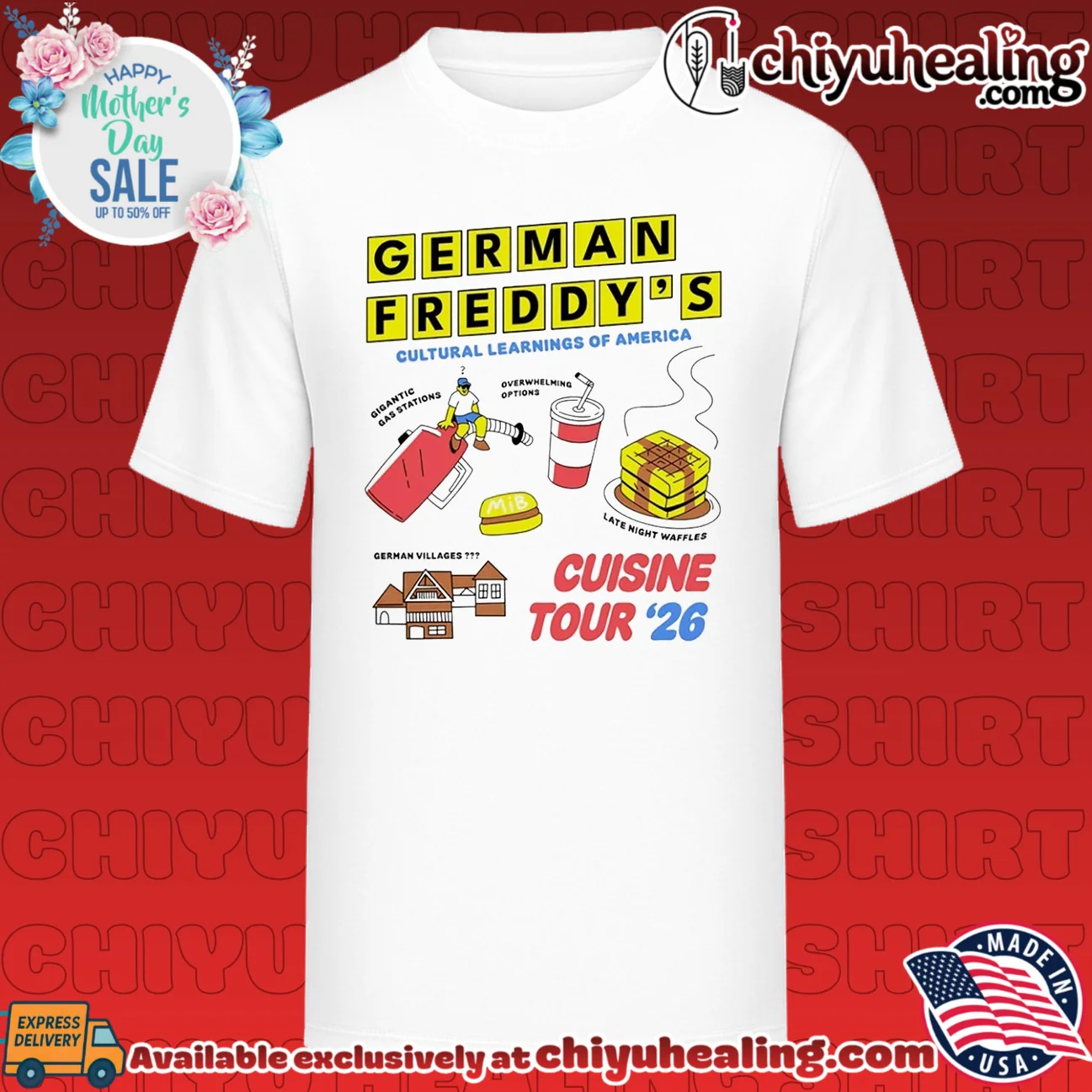 German Freddy's Cultural Learnings of America Cuisine Tour '26 Soccer shirt & hoodie