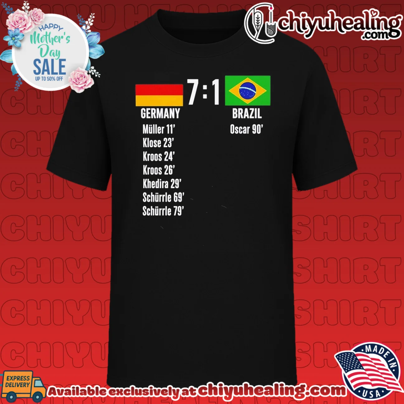 Germany Vs Brazil 7 1 player name score