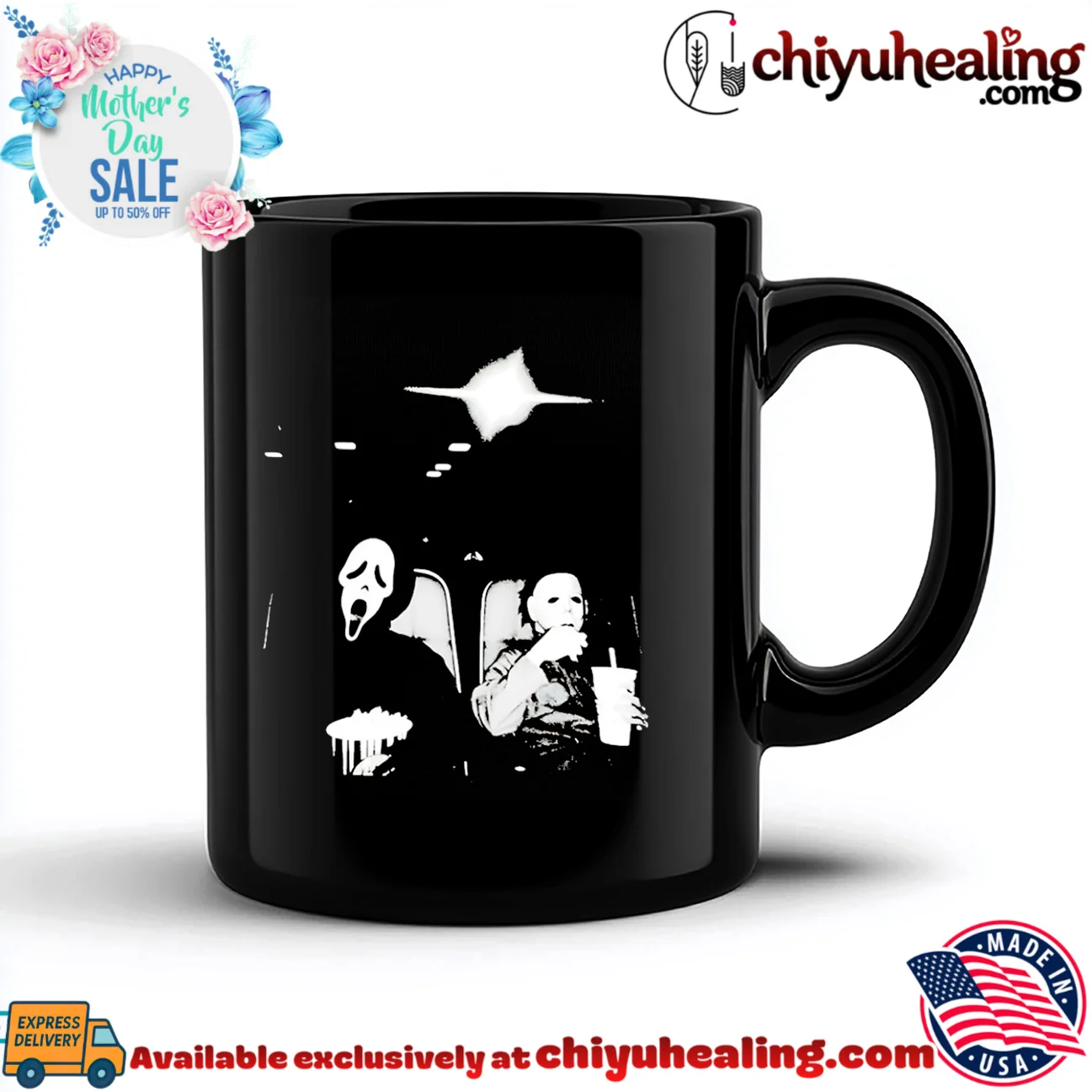 Ghostface and Michael Myers at the Movies shirt & hoodie Ghostface and Michael Myers at the Movies shirt & hoodie