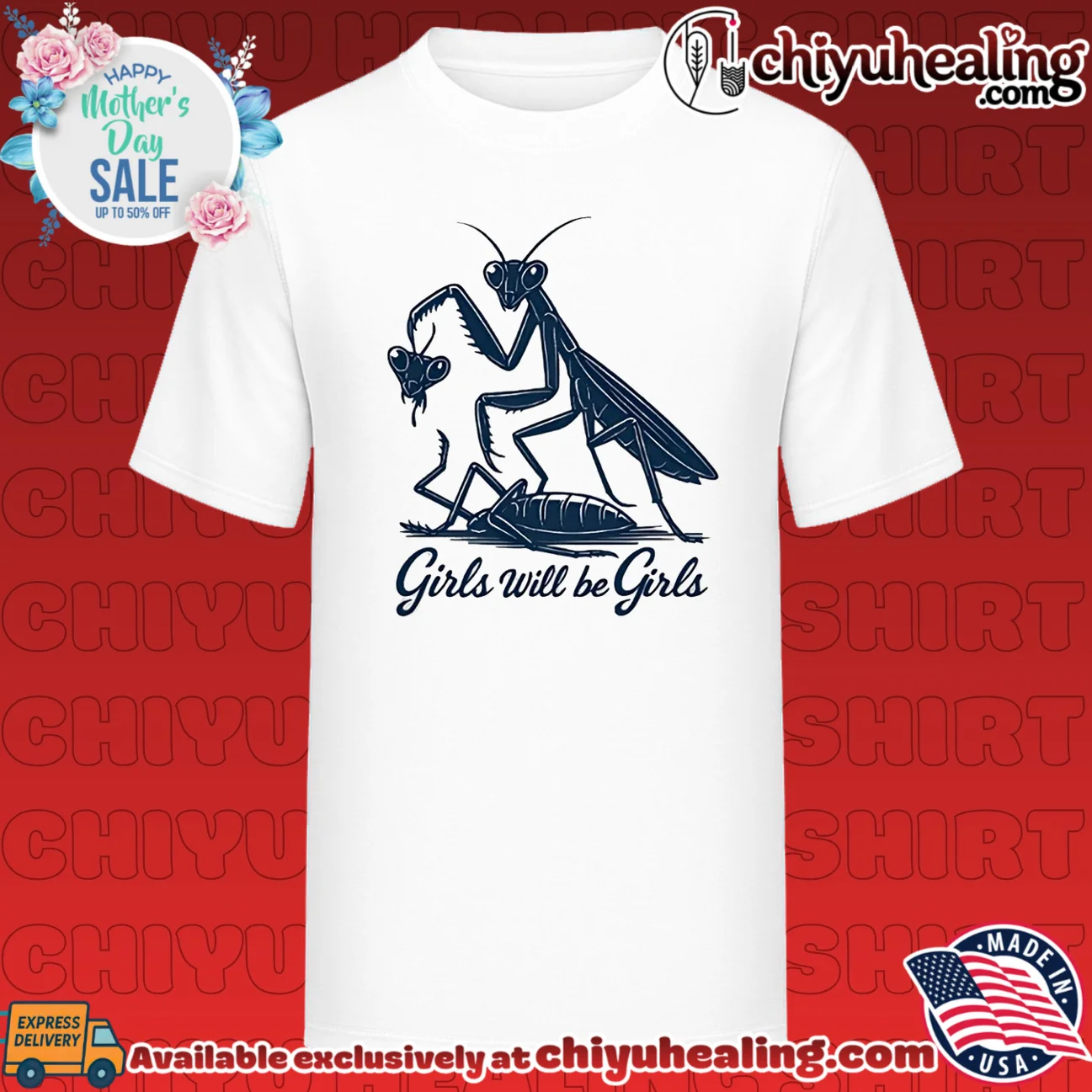 Girls will be girls mantis graphic