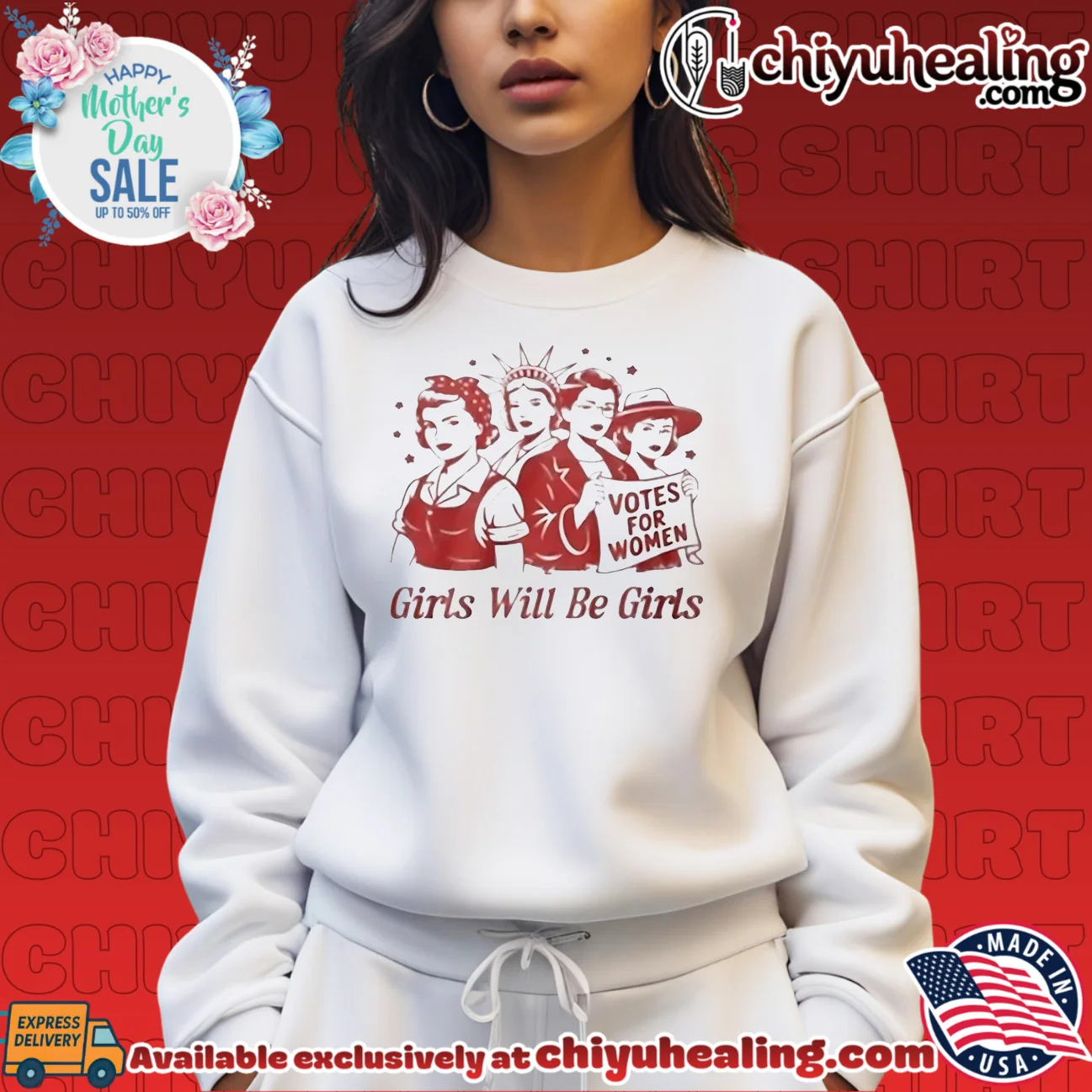 Girls will be girls votes for women shirt original shirt & hoodie - Ultimate Gift Edition Girls will be girls votes for women shirt