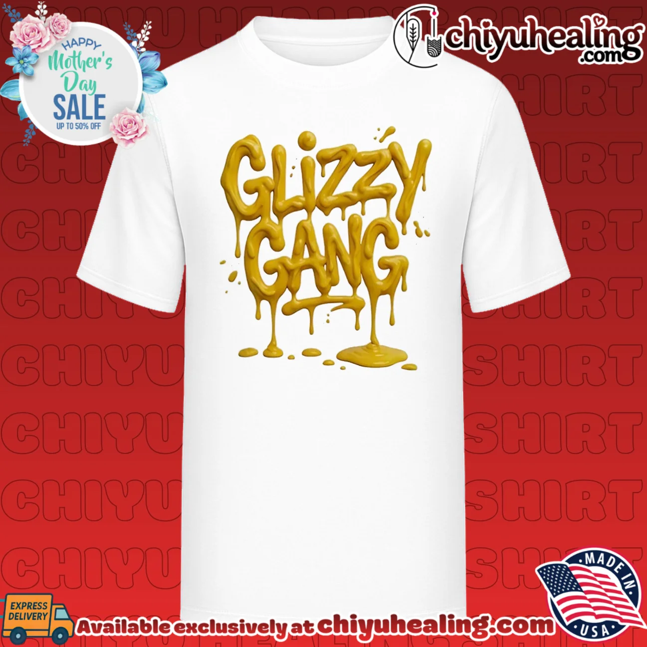 Glizzy Gang mustard shirt & hoodie