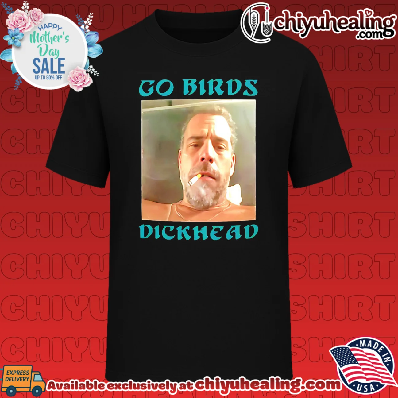 Go Birds Dickhead Hunter Biden smoking