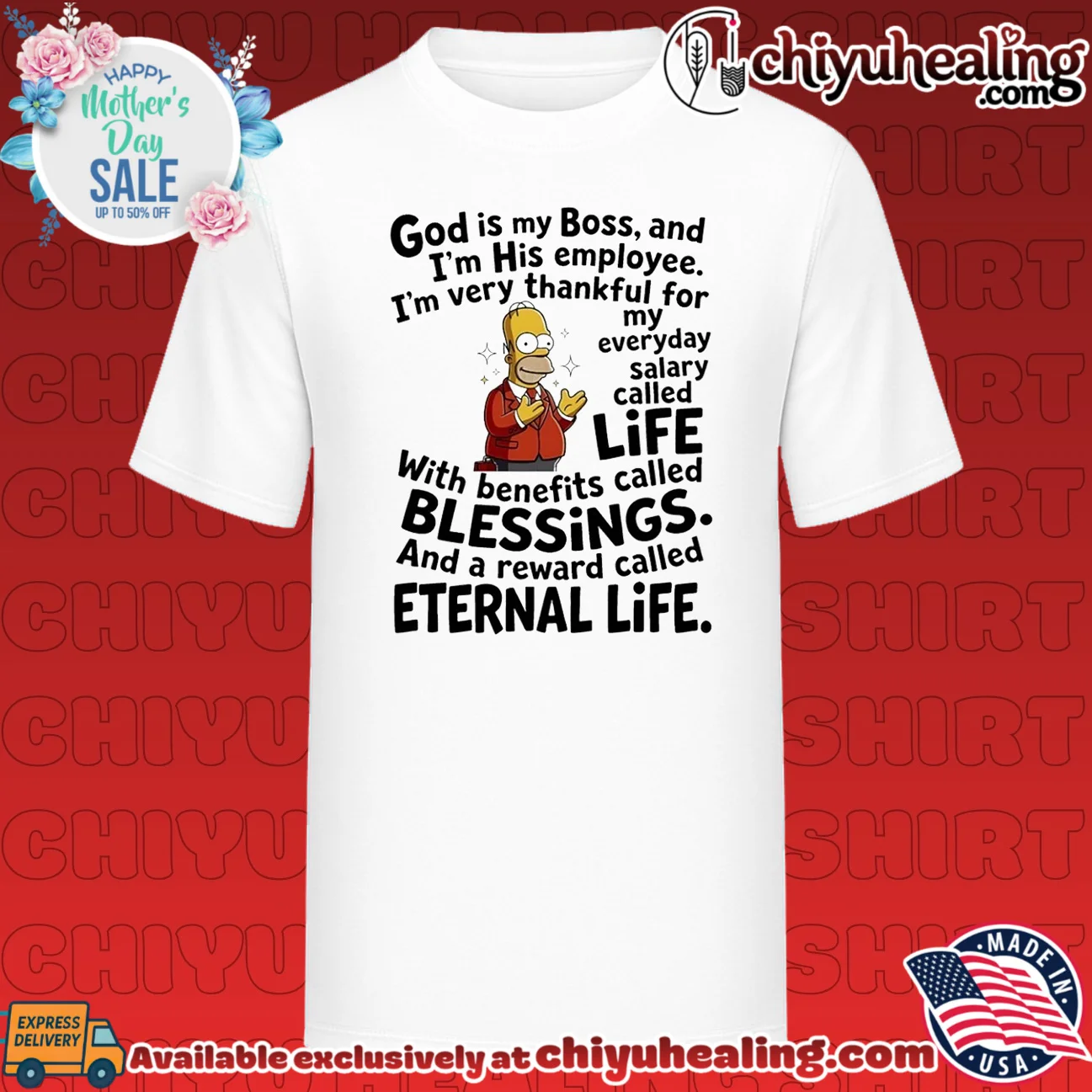 God is my boss and I'm his employee I'm very thankful for my everyday salary called life Simpson