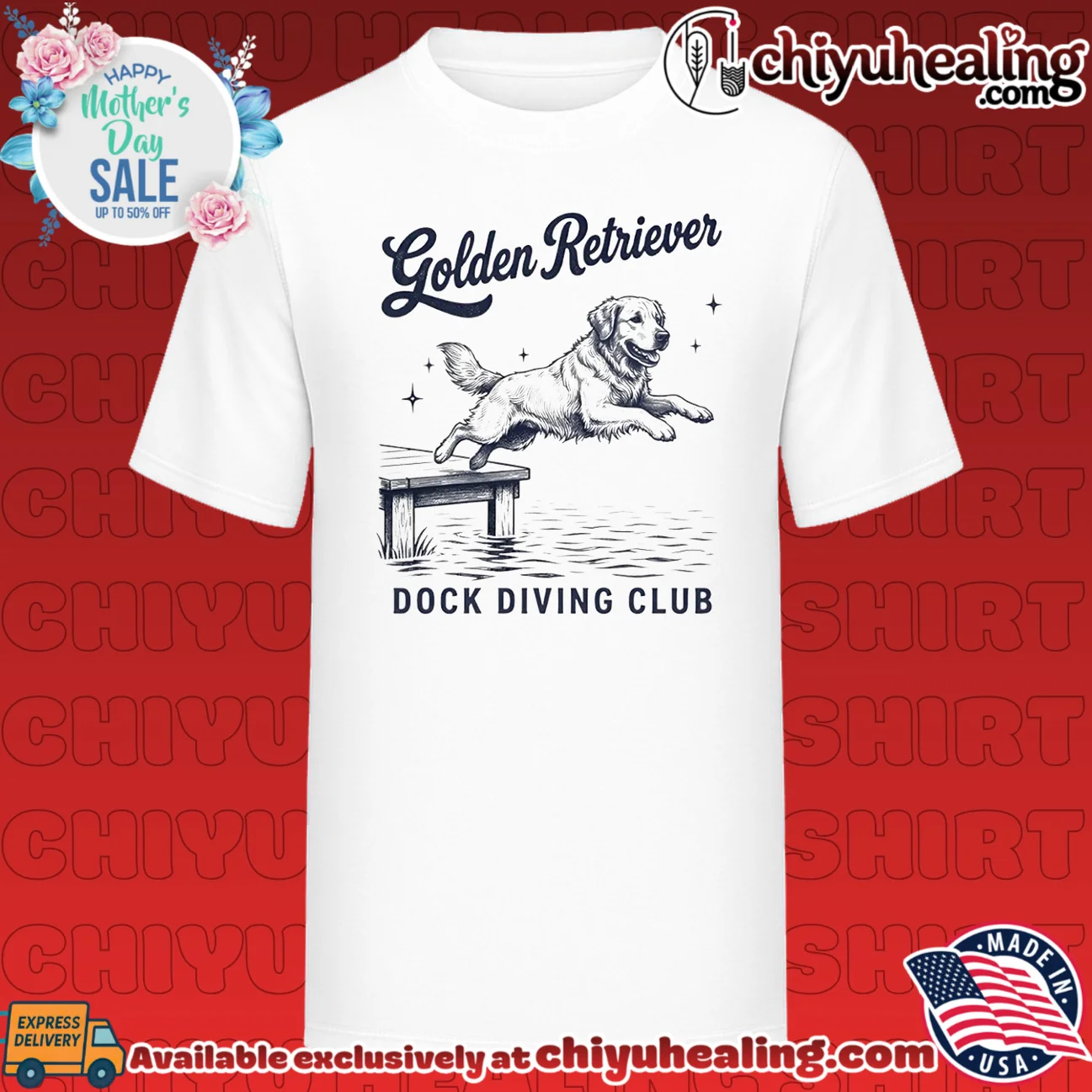 Golden retriever dock diving club