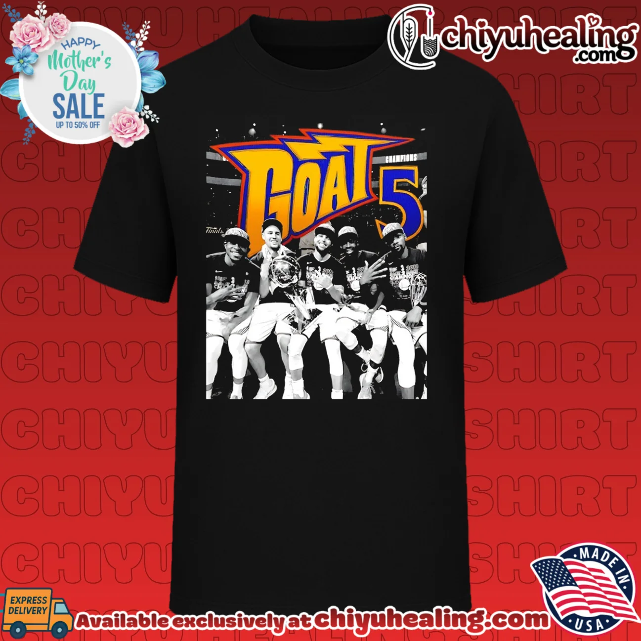 Golden State Warriors Goat 5 Champions