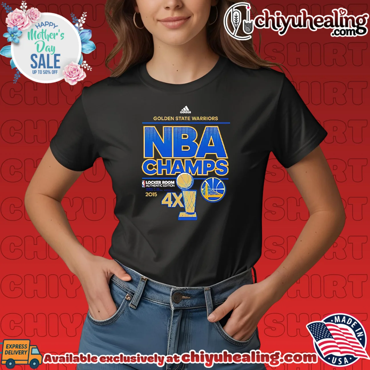 Golden State Warriors NBA Champs 2015 4X classic shirt & hoodie - Everyday Fit Golden State Warriors NBA Champs 2015 4X