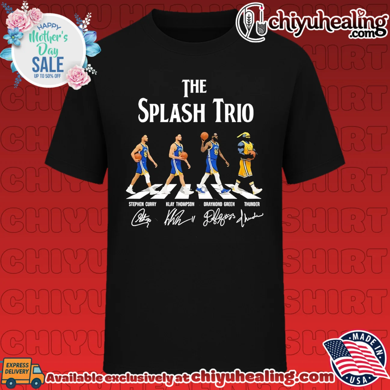 Golden State Warriors the Splash Trio Abbey Road signature