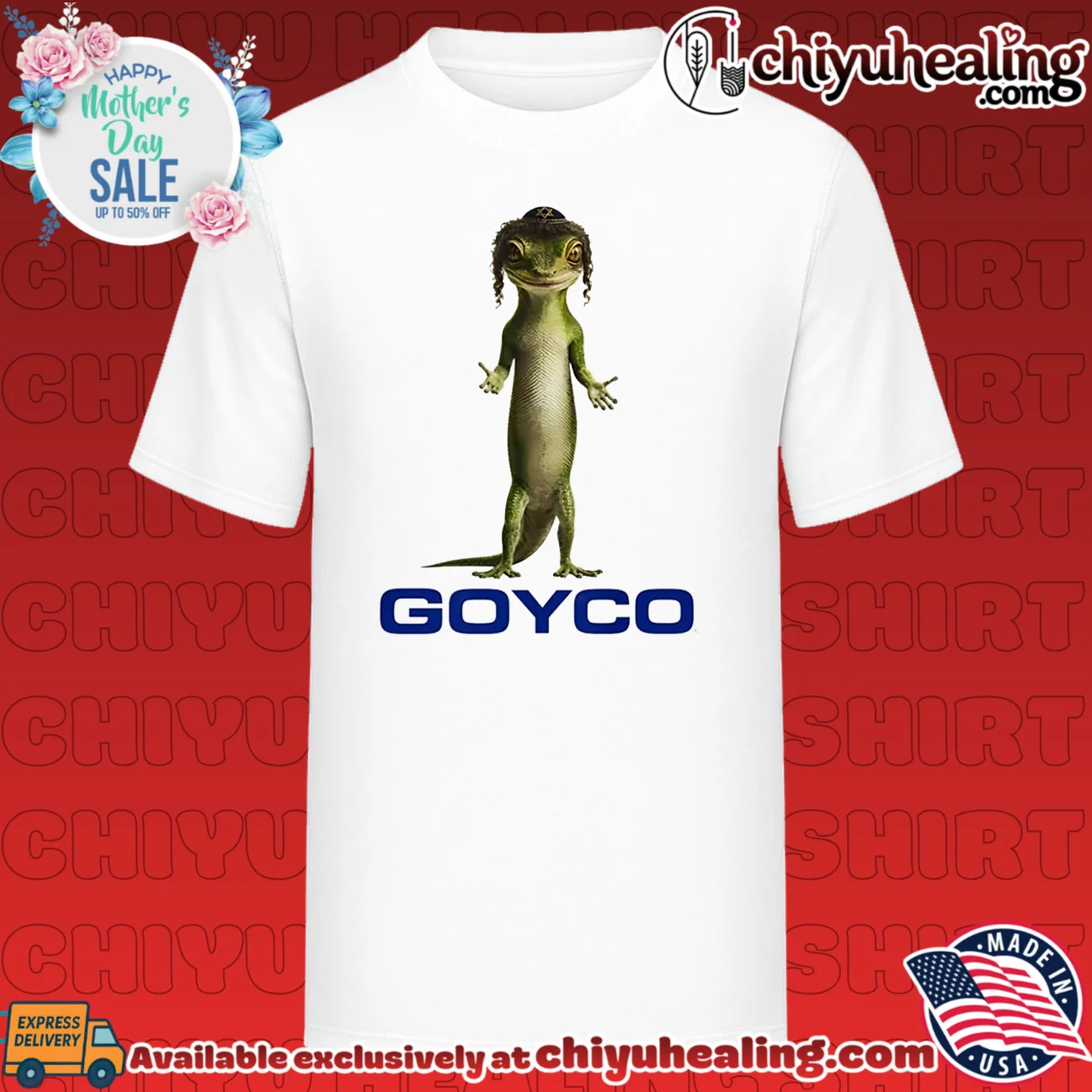 Goyco Geico Gecko Jews cartoon shirt