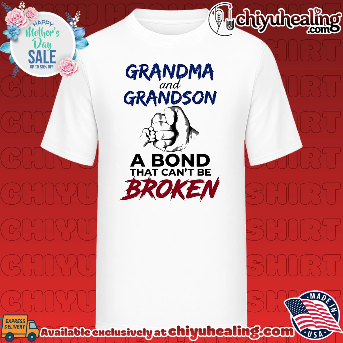 Grandma and grandson a bong tat can't be broken shirt