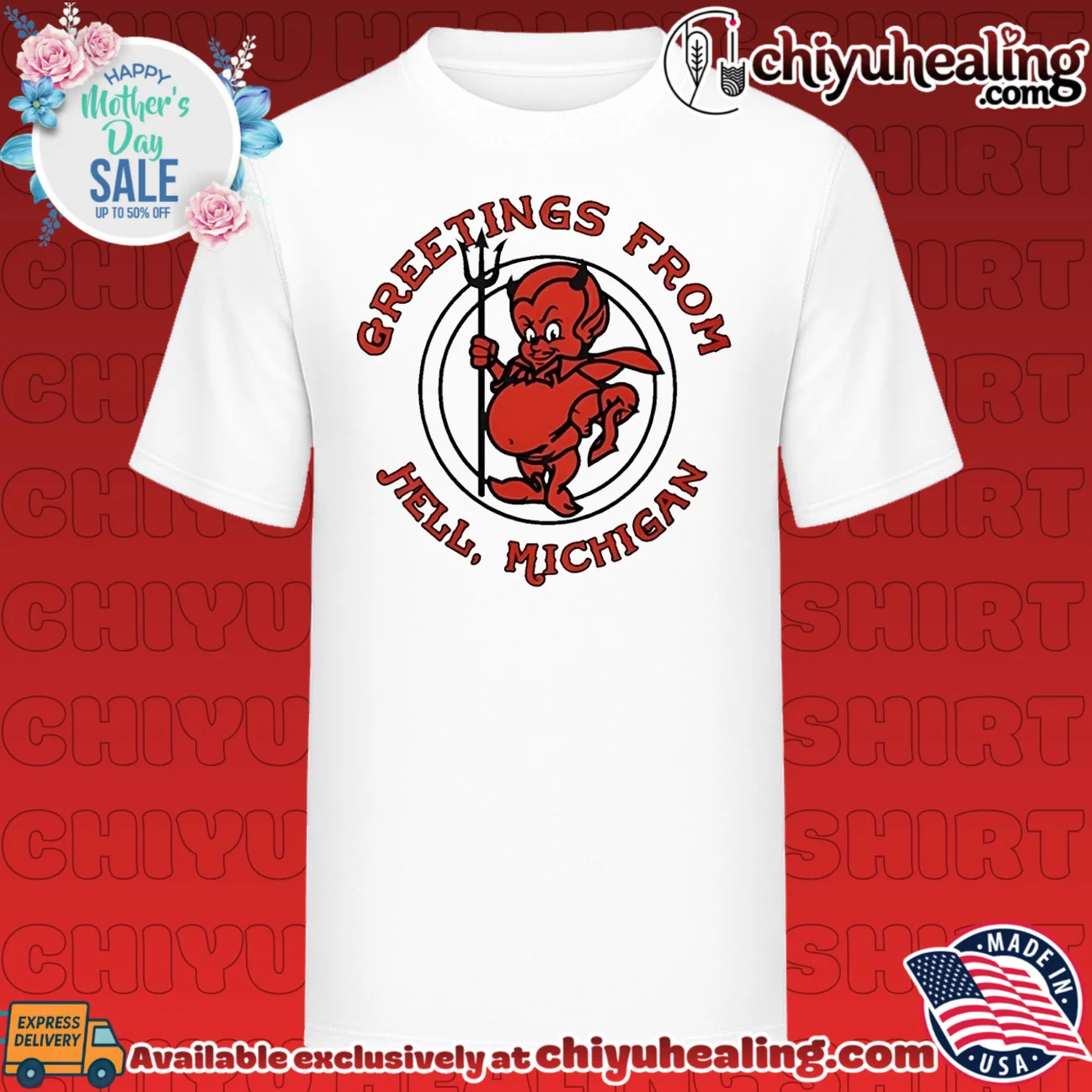 Greetings from hell Michigan graphic