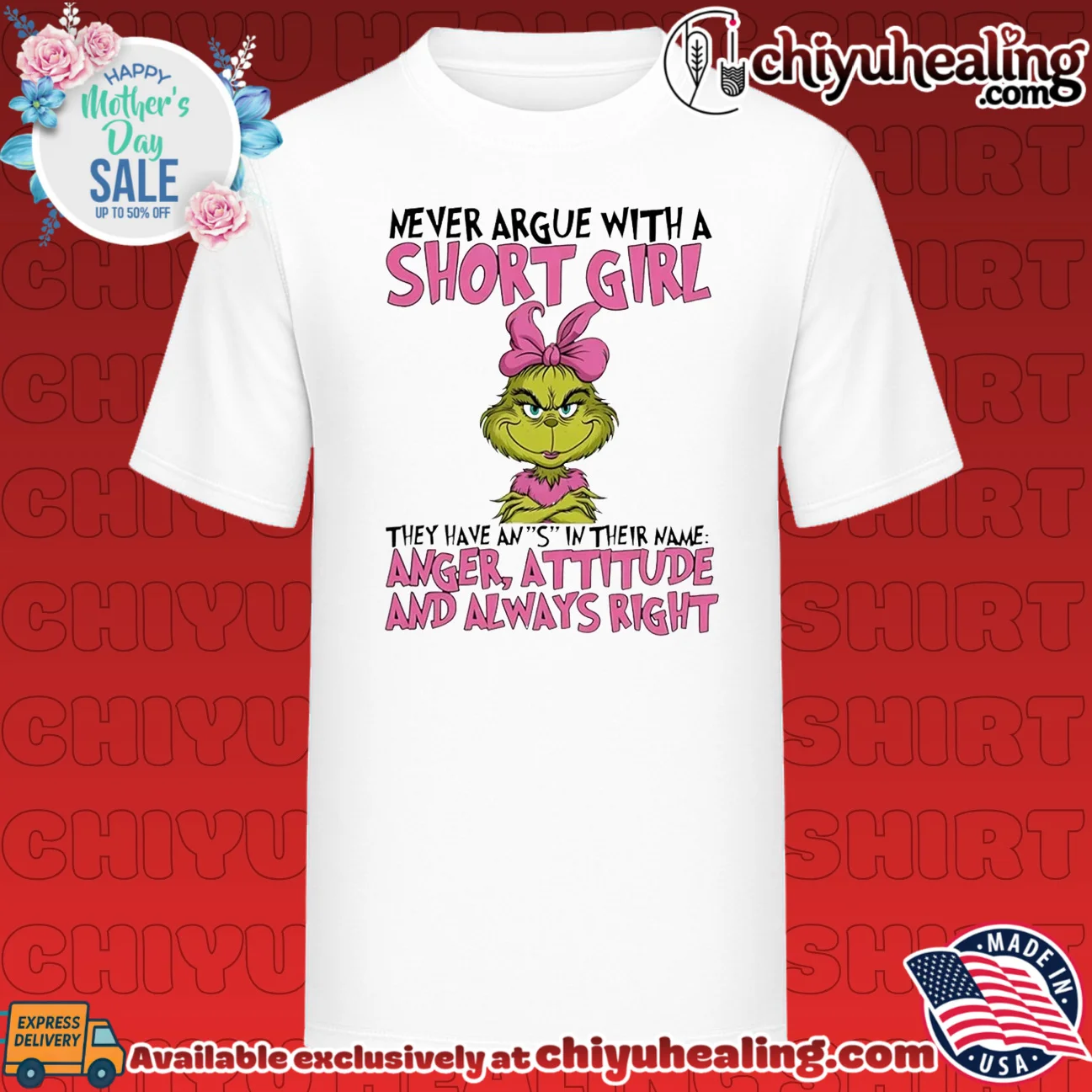 Grinch Never argue with a short girl they have anger attitude and are always right