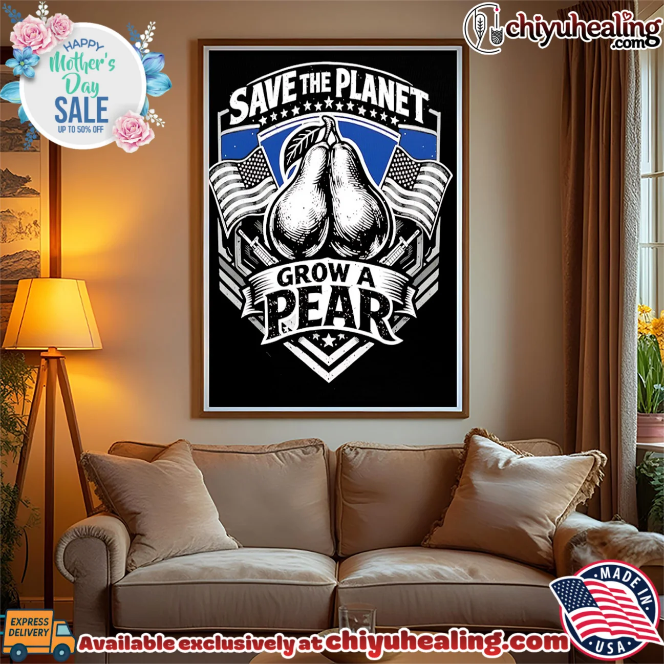 Grow A Pear Save the Planet epic shirt & hoodie - The Fan Collection Grow A Pear Save the Planet