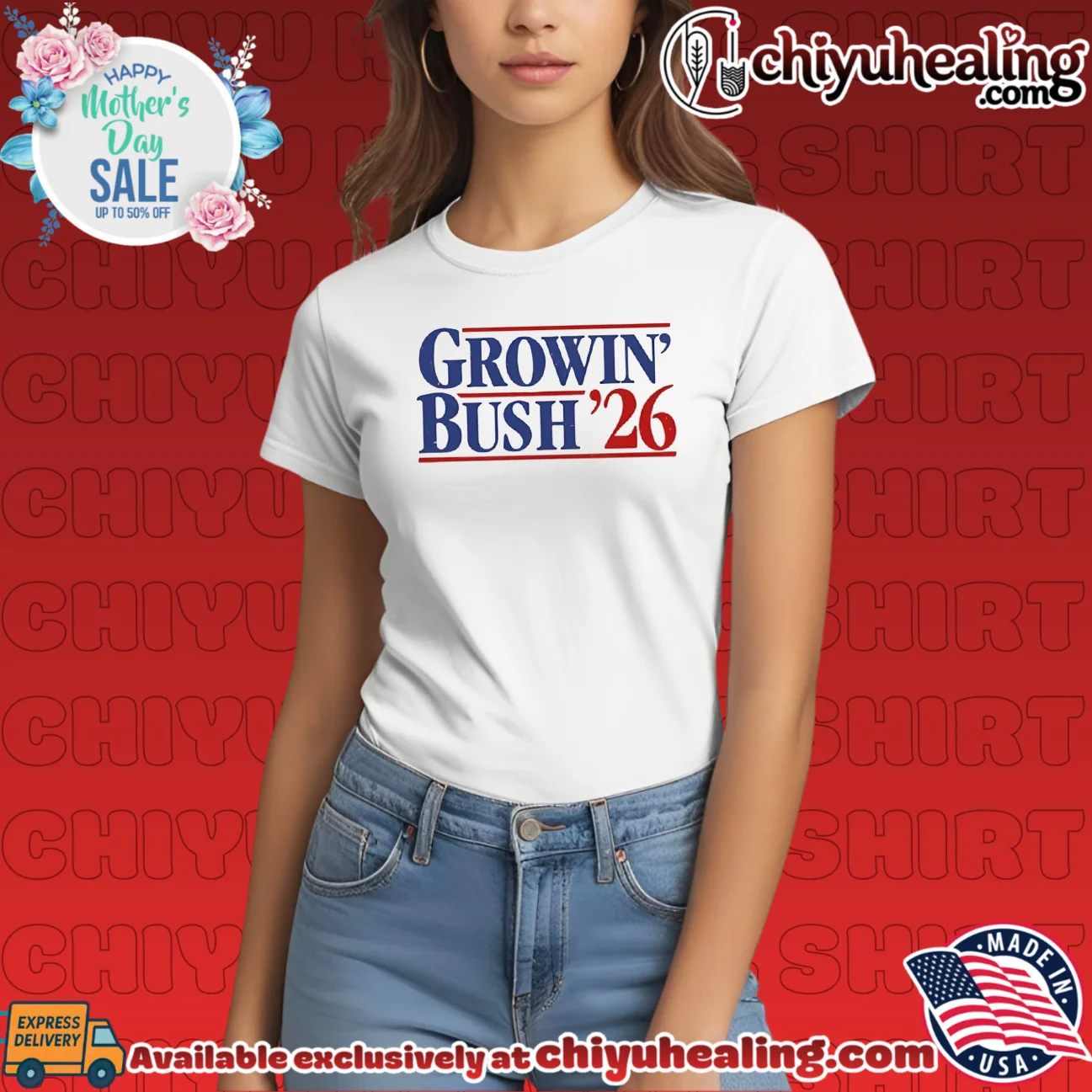 Growin' Bush '26 2026 Election Political Campaign shirt & hoodie Growin' Bush '26 2026 Election Political Campaign