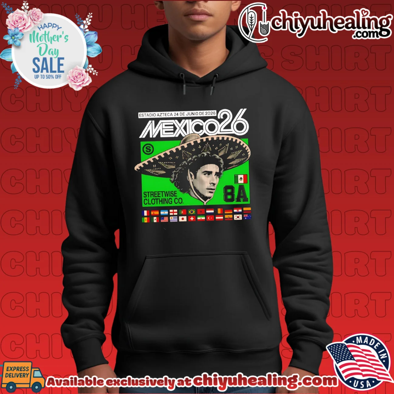 Guillermo Ochoa Mexico 26 Estadio Azteca 8A shirt & hoodie Guillermo Ochoa Mexico 26 Estadio Azteca 8A shirt & hoodie