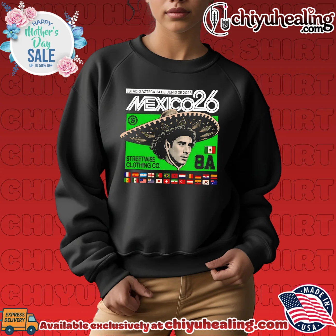 Guillermo Ochoa Mexico 26 Estadio Azteca 8A shirt & hoodie Guillermo Ochoa Mexico 26 Estadio Azteca 8A shirt & hoodie