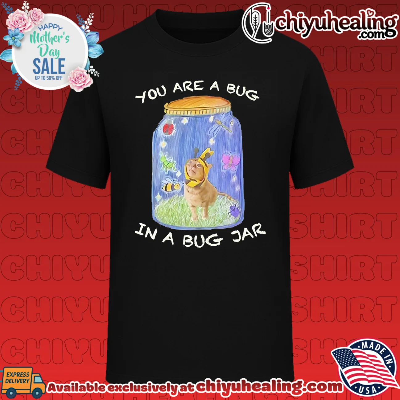 Gumbus You Are a Bug in a Bug Jar cat in bee costume shirt & hoodie