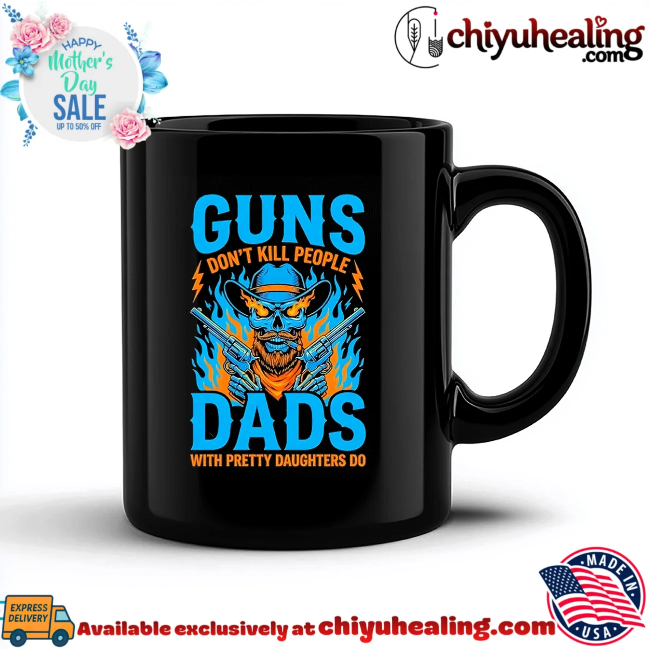 Guns don't kill people dads with pretty daughters do bespoke shirt & hoodie - Premium Streetwear Guns don't kill people dads with pretty daughters do