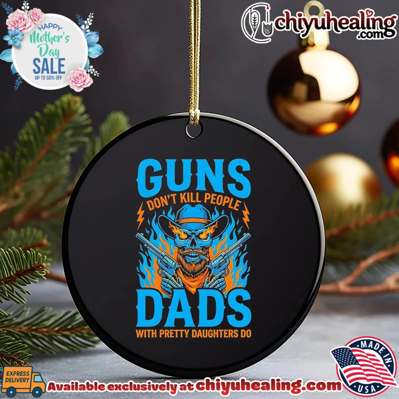 Guns don't kill people dads with pretty daughters do bespoke shirt & hoodie - Premium Streetwear Guns don't kill people dads with pretty daughters do