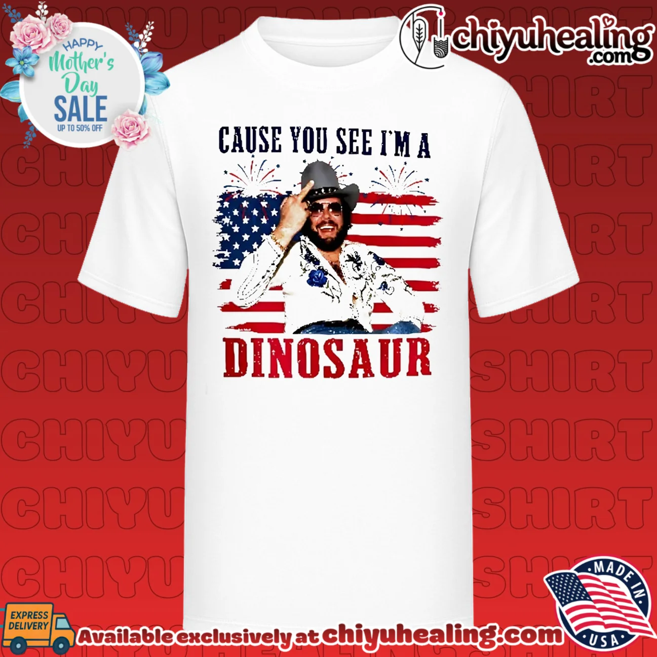 Hank Williams Jr Cause You See I'm A Dinosaur 4th of July