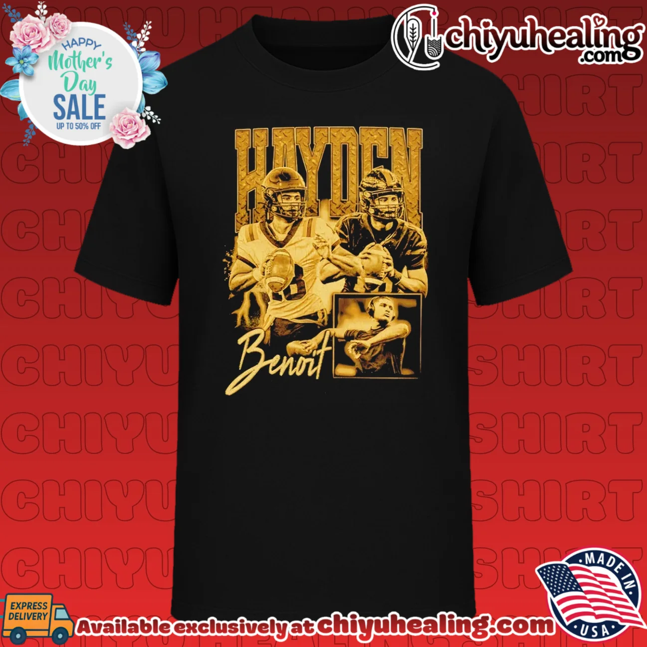 Hayden Benoit Football Player quarterback shirt & hoodie
