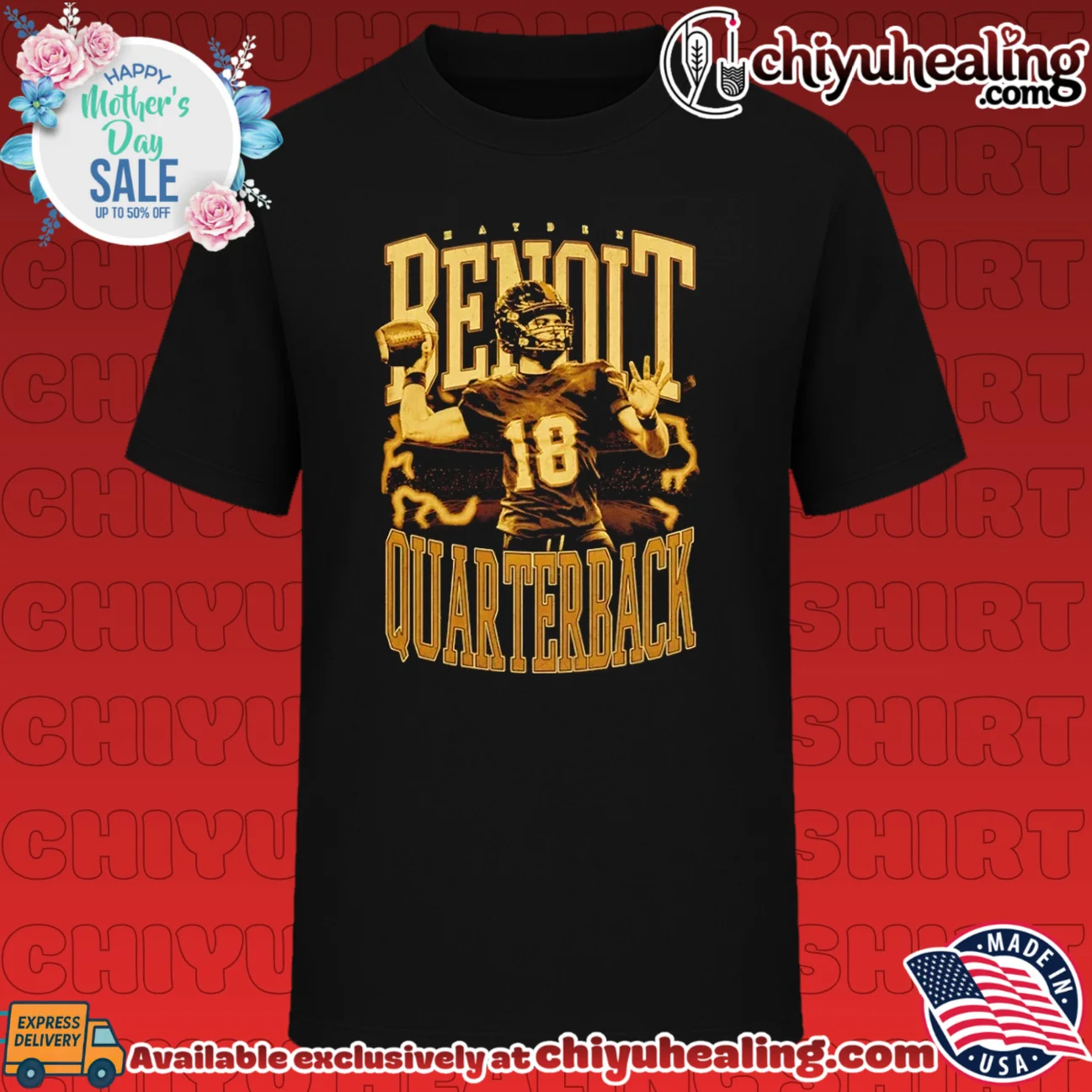 Hayden Benoit Quarterback 18 football athlete shirt & hoodie