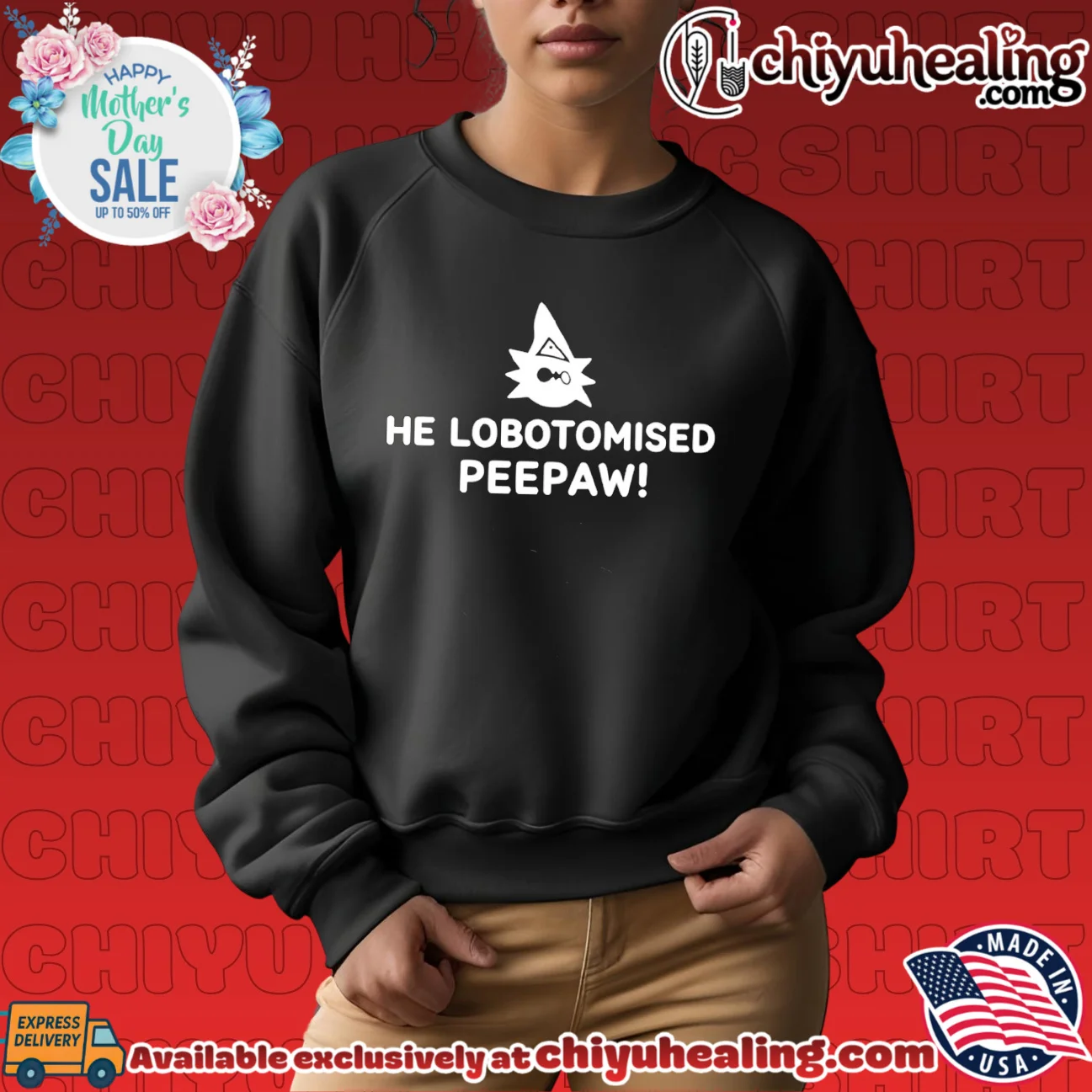 He lobotomised peep aw epic shirt & hoodie - New Arrival He lobotomised peep aw