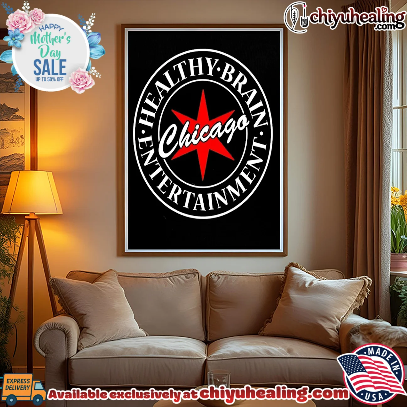 Healthy Brain Entertainment Chicago logo shirt & hoodie Healthy Brain Entertainment Chicago logo