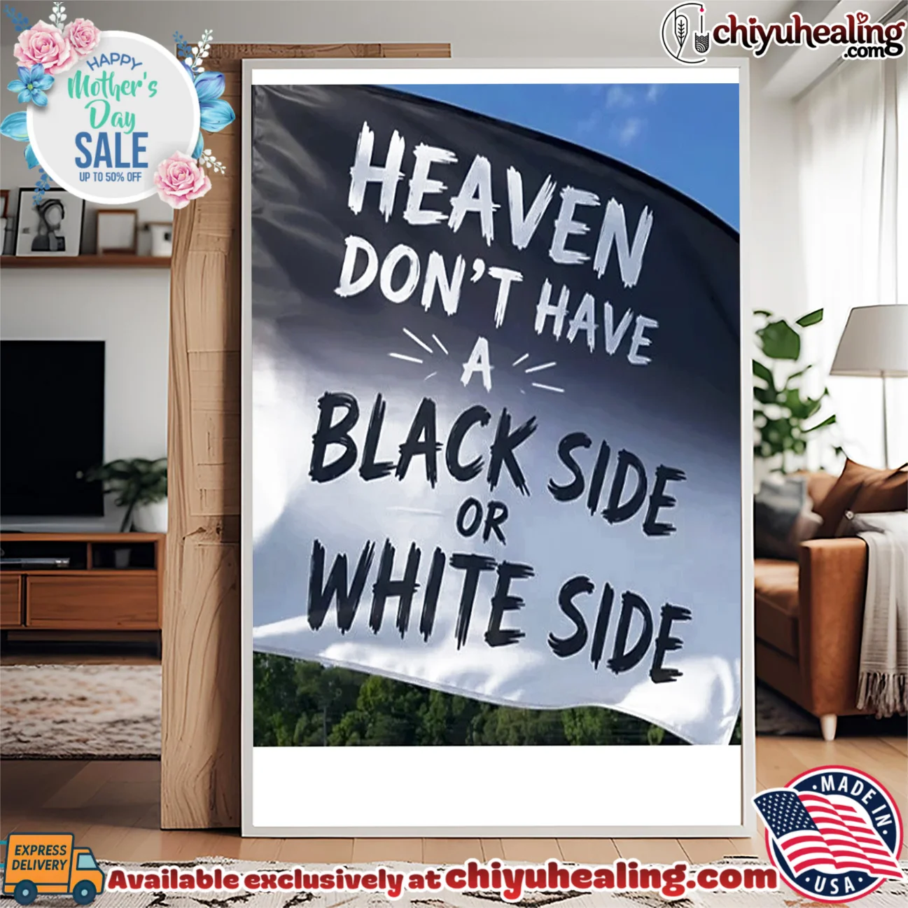 Heaven don't have a black side or White side shirt & hoodie Heaven don't have a black side or White side