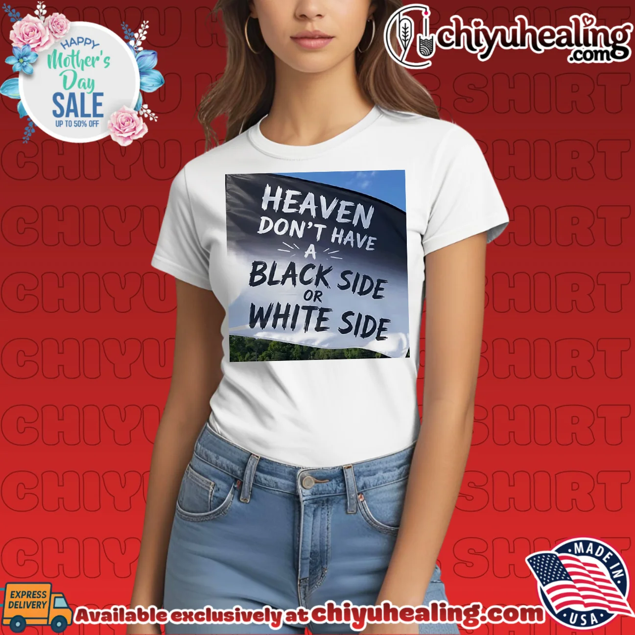 Heaven don't have a black side or White side shirt & hoodie Heaven don't have a black side or White side