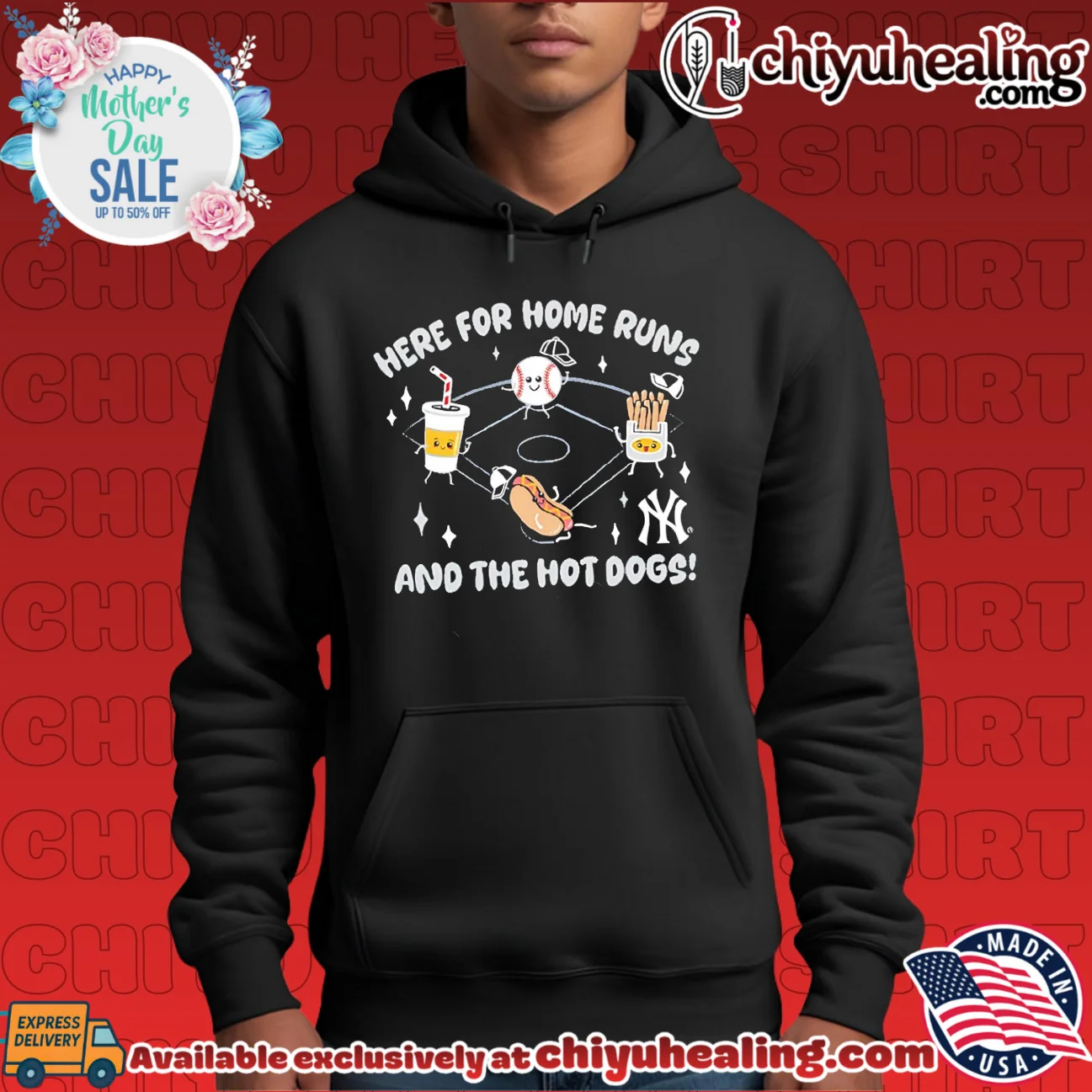 Here for Home Runs and the Hot Dogs New York Yankees shirt & hoodie Here for Home Runs and the Hot Dogs New York Yankees shirt & hoodie