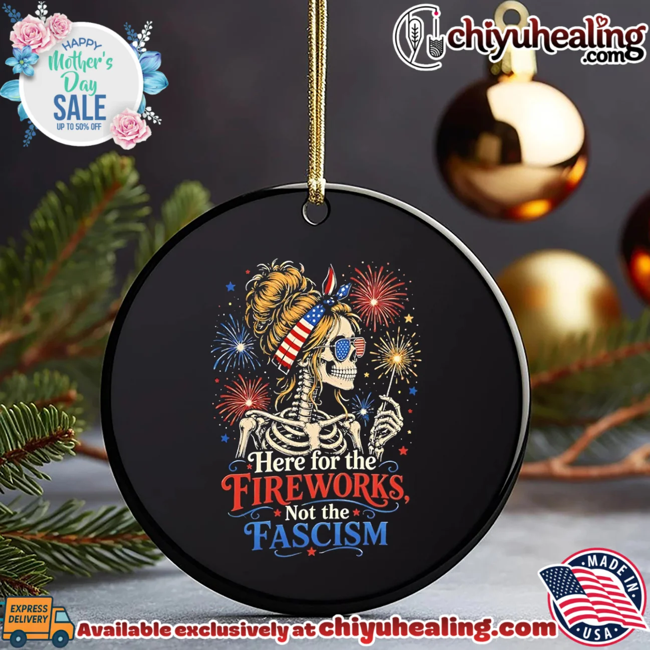Here for the fireworks not the fascism patriotic skeletion graphic masterpiece shirt & hoodie | 2026 Edition Drop Here for the fireworks not the fascism patriotic skeletion graphic