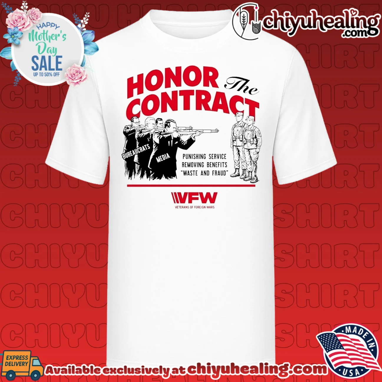 Honor the Contract Veterans of Foreign Wars shirt & hoodie
