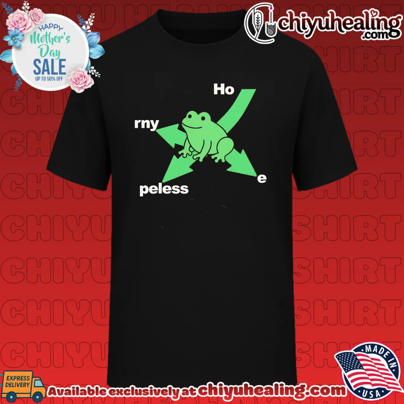 Hopeless Horny Frog humor pun
