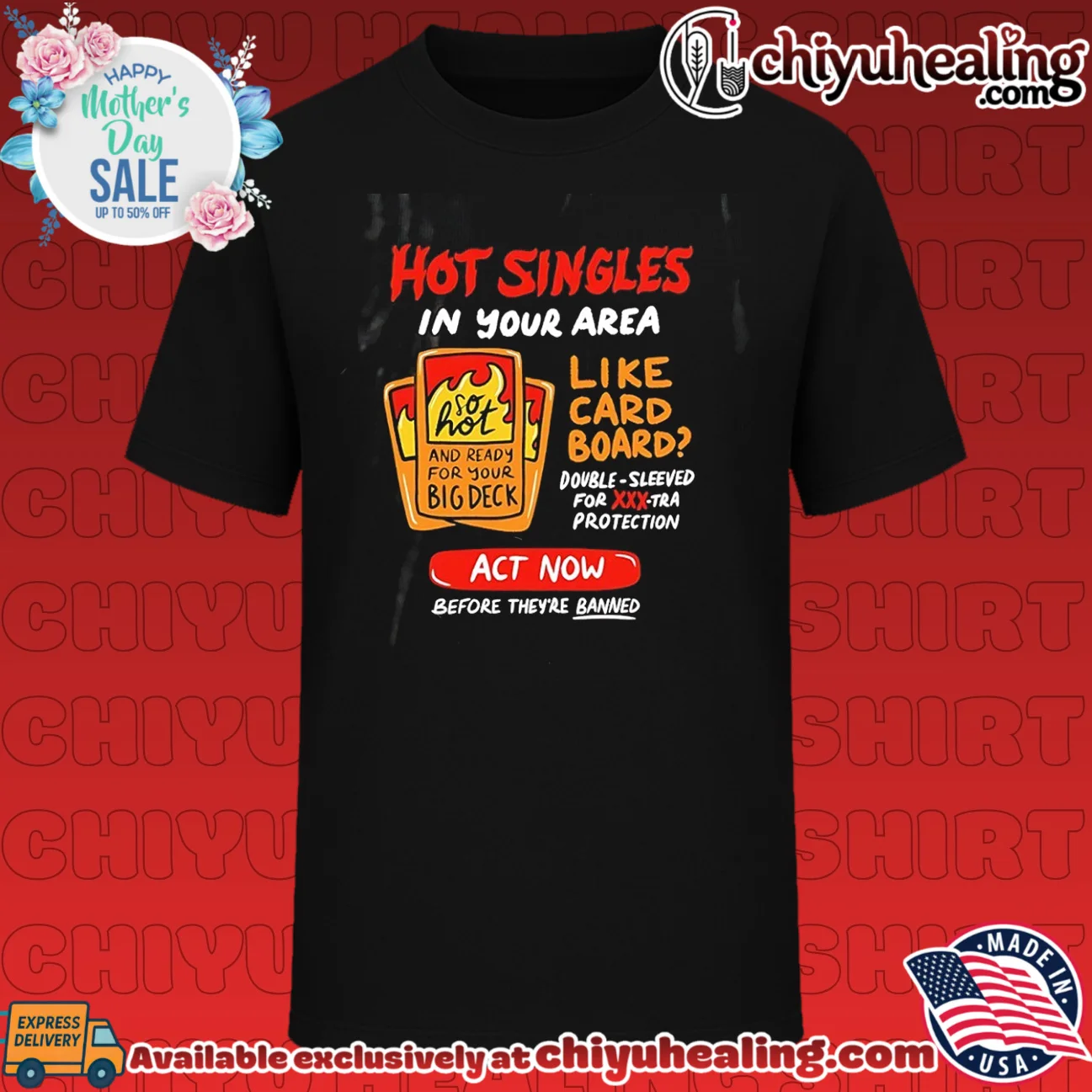 Hot singles in your area like card board double sleeved for xxx-tra protection shirt
