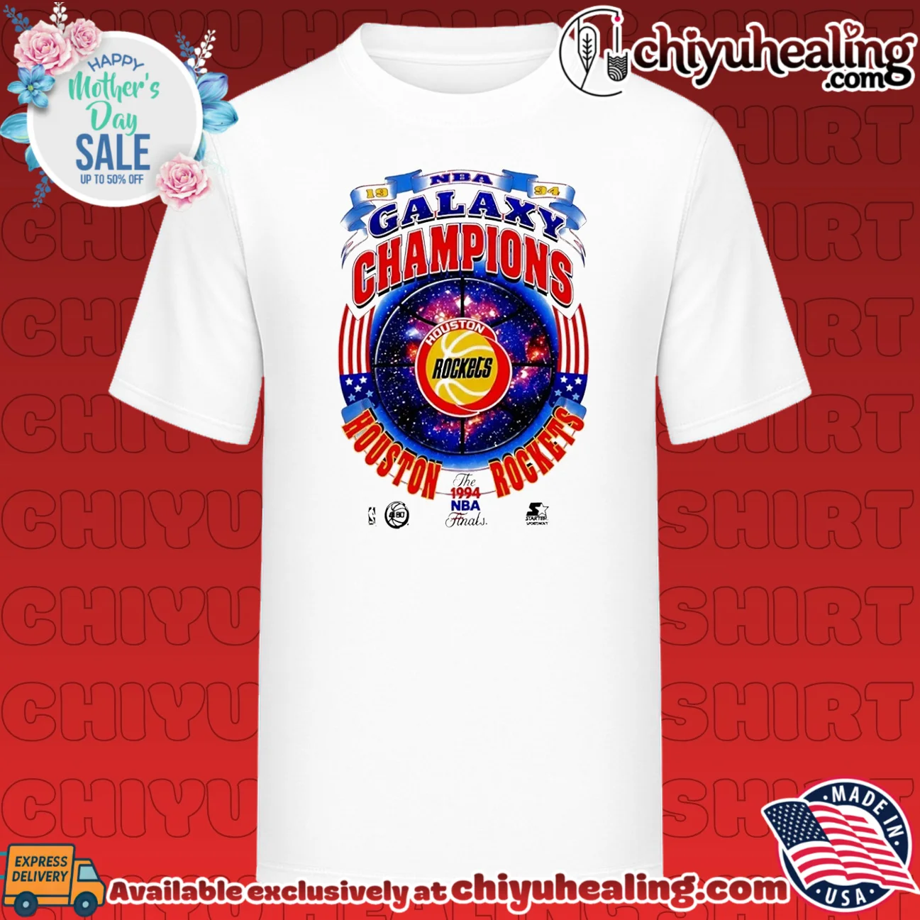 Houston Rockets 1994 NBA Galaxy Champions vintage