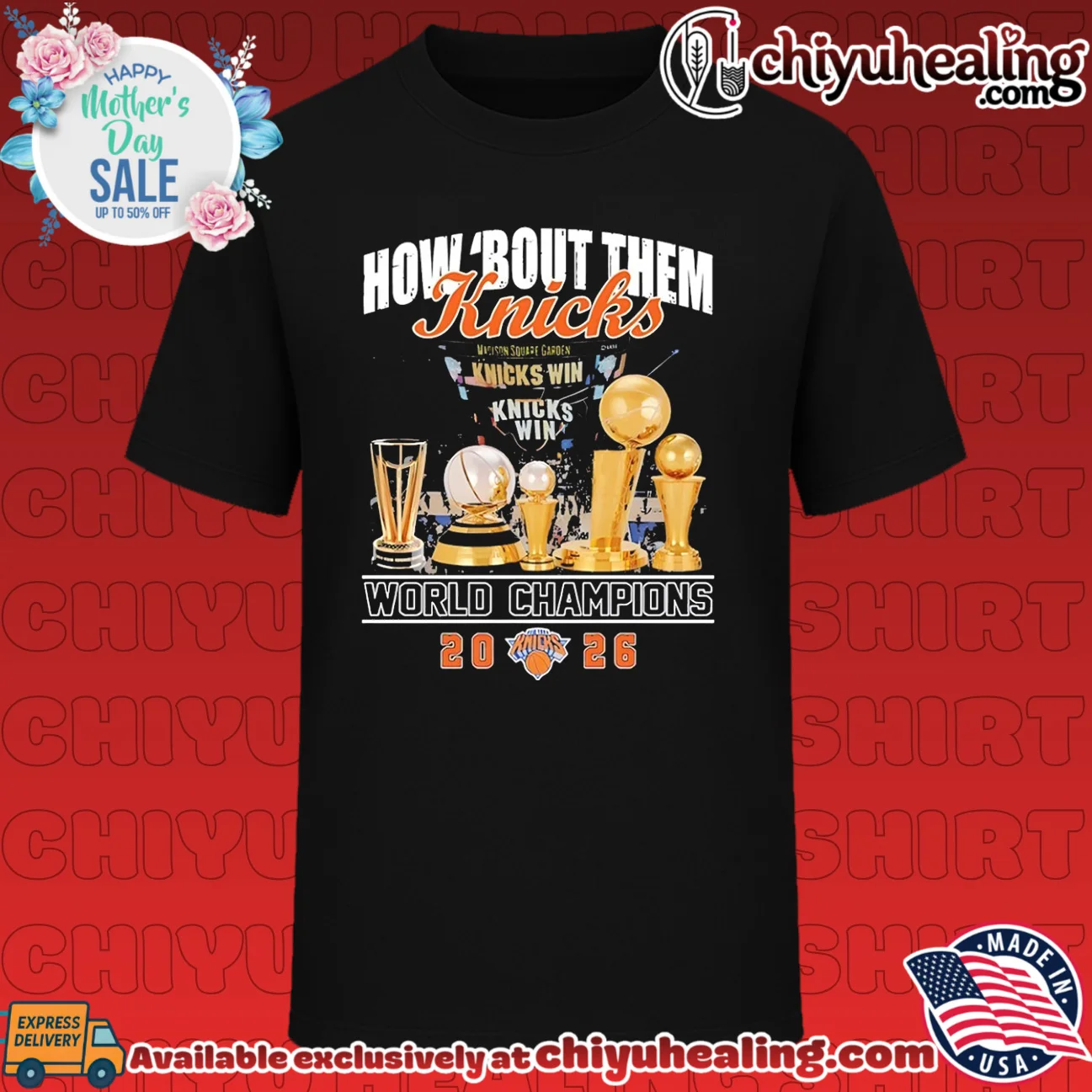 How 'bout them New York Knicks World Champions 2026 trophies