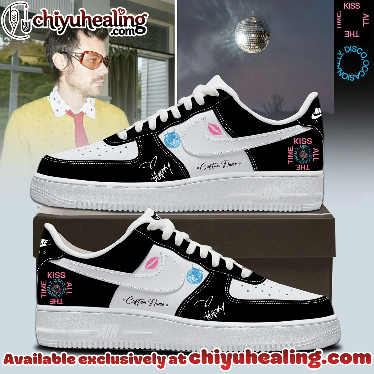 HStyles Kiss All The Time Disco Occasionally Custom Air Force 1 & Jordan 1 Shoes [Batch 23]