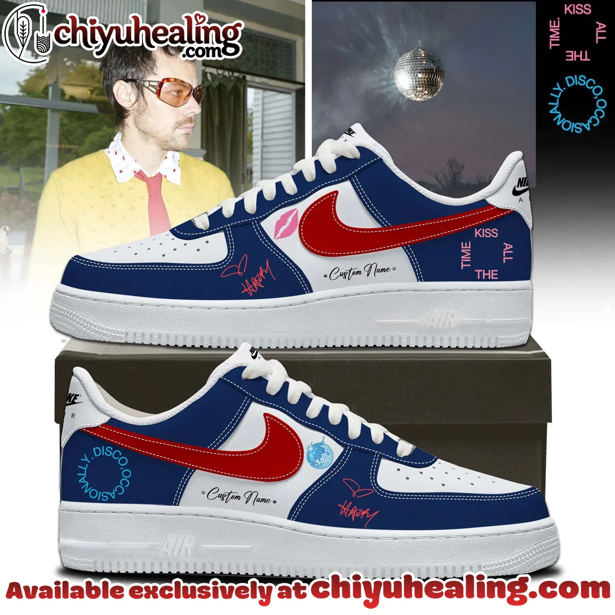 HStyles Kiss All The Time Disco Occasionally Custom Air Force 1 & Jordan 1 Shoes [Batch 34]