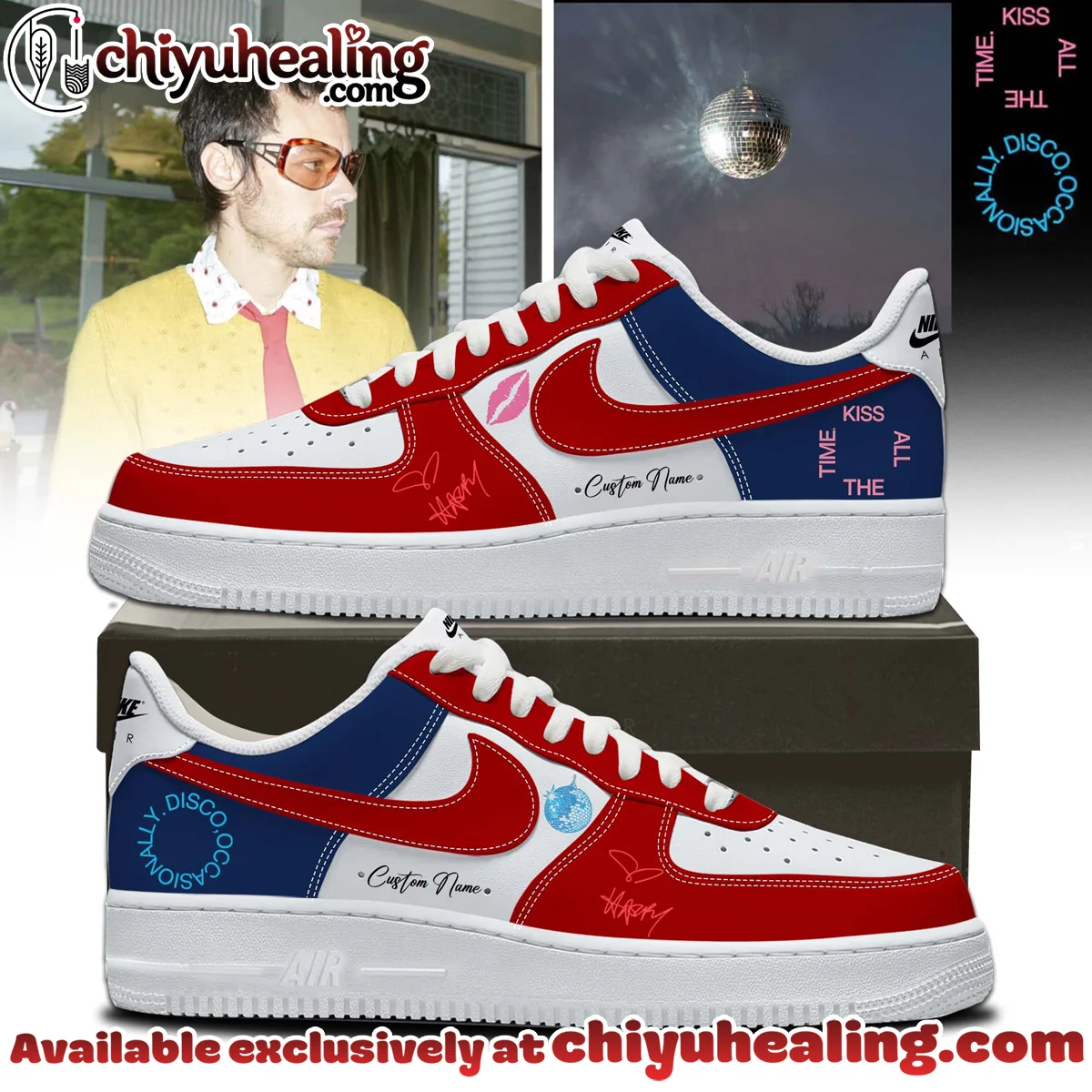 HStyles Kiss All The Time Disco Occasionally Custom Air Force 1 & Jordan 1 Shoes [Batch 38]